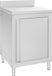 Table de travail avec armoire commerciale 60x60x96 cm acier inoxydable