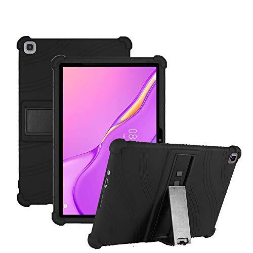 YHFZR Koffer voor Samsung Galaxy Tab A8 2021, Zacht Kindvriendelijk Lichtgewicht Ingebouwde Standaard Beschermhoes voor Samsung Galaxy Tab A8 2021 10.4 Inch, Zwart