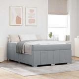 Maison Exclusive - Cadre de lit avec matelas, gris clair, 160 x 200 cm, rembourré