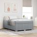 Maison Exclusive - Cadre de lit avec matelas, gris clair, 160 x 200 cm, rembourré