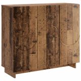 vidaXL Dressoir Oud hout 85,5 x 31 x 75 cm Bewerkt hout