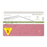 Clairefontaine Age Bag My.Weekly Planner 783496Cpack - 5 Pack