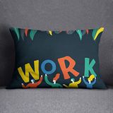 Questo Casa Decoratieve kussensloop, kussensloop, huisdecoratie, voor bank, café, afmetingen: 35 x 50 cm, ontworpen en vervaardigd in Turkije