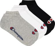 Champion 6 paar sneakersokken maat 39-42 Unisex grijs/wit/zwart katoen/polyester/elastaan