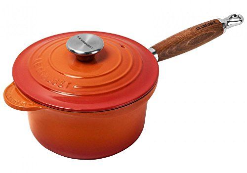 Le Creuset PROFITOPF met houten handvat 18 cm ovenrood, gietijzer, oranje, één maat