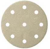 Klingspor Papier de verre à crochet et boucle - 125mm - 9 trous - P120 (5 pièces)