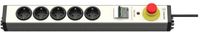 Ehmann 0873x00052035 Stopcontactsplitter Zilver, Zwart Randaarde stekker 1 stuk(s)