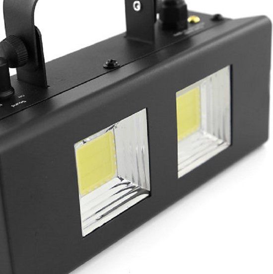 BoomTone DJ Led stroboscoop 2x 20W Zwart