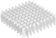 NeoLab 2-2884 Rasterinzetstukken economy voor Kryoboxen 133 mm x 133 mm x 50 mm voor 10,5 mm diameter, raster