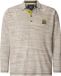 Jan Vanderstorm heren Poloshirt Met Lange Mouwen - 68/70 - Wolwit - Plus Size