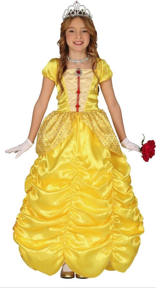 Prinsessen Jurk Kind Geel - Polyester - Multi Colour - EAN: 8434077885253