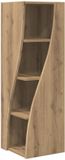 vidaXL Hoekkast 32x32x102cm Bewerkt Hout Artisan Eiken