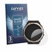Savvies 3 Stuks Screenprotector voor Huami Amazfit T-Rex Dual Solar - Transparant