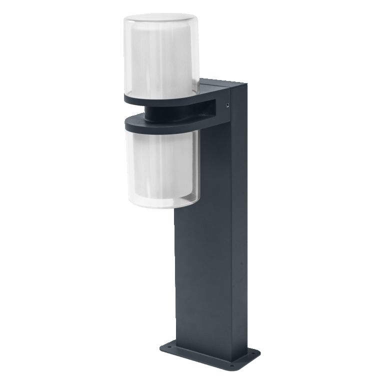 LEDVANCE Smart+ Up Down Flare Multicolor Slim WiFi Outdoor Pedestal Light - Grey