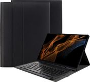 Cazy Tablet Hoes met Toetsenbord geschikt voor Samsung Galaxy Tab S8 Ultra - QWERTY Bluetooth Keyboard Case - Zwart