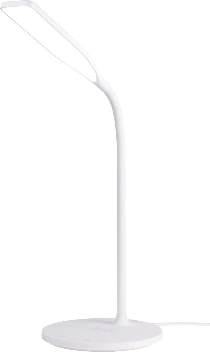 Deltaco DELO-0400 LED-bureaulamp - Draadloos snel opladen -Timerfunctie - Wit