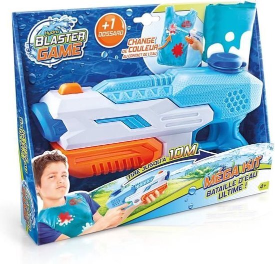 Super Blaster Game - Compact Kit 1 Water Gun en 1 Bib - Speelgoedkanaal