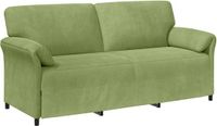 vidaXL 3-Zits Bank Lichtgroen Fluweel 198 x 83 x 95 cm
