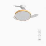 Create WIND CLEAR STUDIO S Plafondventilator met licht - Ø91cm - Wit / Licht hout - Afstandsbediening