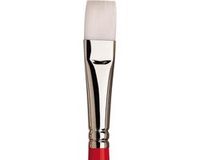 Winsor & Newton University Series 237 Plat Penseel Nr. 10 Synthetisch Haar Rood