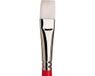 Winsor & Newton University Series 237 Plat Penseel Nr. 10 Synthetisch Haar Rood