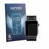 Savvies - Screenprotector voor Knauermann Pro 4 AIR (rechthoekig) - Folie Beschermfolie transparant 6 Stuks