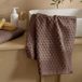 NOUS Living Serviette en coton marron 100x50 cm