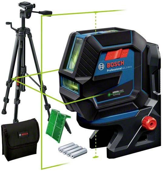 Bosch GCL 2-50 G Professional Combilaser - Groen - Incl. Statief
