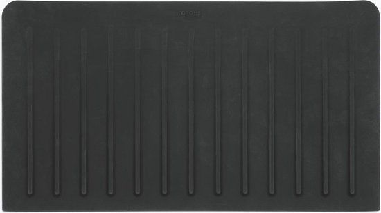 GROHE Afdruiprek - S-formaat - Zwart - Siliconen - Hittebestendig - Vaatwasserbestendig