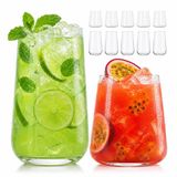 Merkloos Relaxdays Drinkglazen - 12-delig - Transparant - Glas