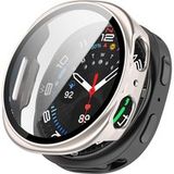 Techsuit Defense360 Pro hoes voor Samsung Galaxy Watch9 / Watch8 40mm, Parelwit Zilver