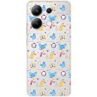 Xiaomi Redmi Note 13 4G Happy animals bedrukt siliconen hoesje