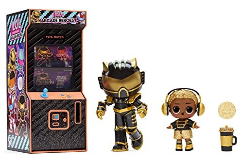 L.O.L. Surprise! LOL Surprise Boys Arcade Heroes Series 2 Action Figuur pop - Speelgoed voor kids - Pak 15 verrassingen zoals een Hero pak, jongens of Ultra-zeldzaam meisjes pop & Verzamelbare ruilkaart, 4-15 jaar.