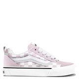 VANS Knu Skool Checkerboard suède sneakers - lichtroze/wit