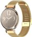 By Qubix Qubix Milanese bandje met klemsluiting - Goud - Geschikt voor Garmin Lily 2