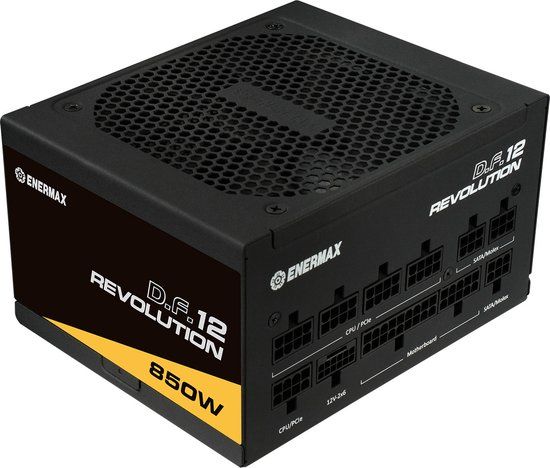 Enermax Revolution D.F.12 Netzteil 850 W 20+4 pin ATX ATX Schwarz (ETV850G)