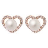 Orphelia ZO-7233/RG - Oorbel - 925 Zilver Rosé - Parel / Zirkonia - 6 mm