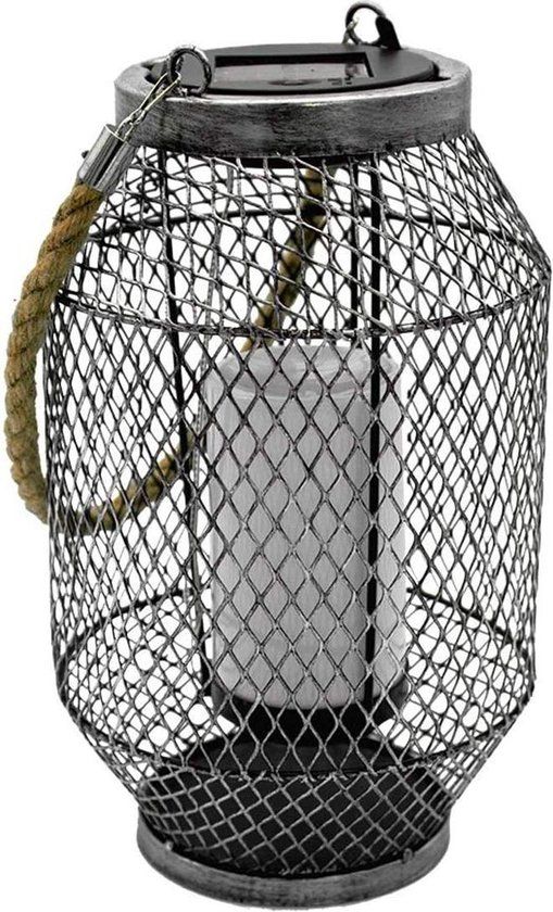 Lumisky Grid - Solar LED Tafellamp - Warm Wit - Ø16cm