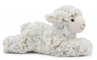 Pia Soft Toys Pluche schaap/lammetje knuffel liggend - 22 cm - Boerderij knuffelbeesten