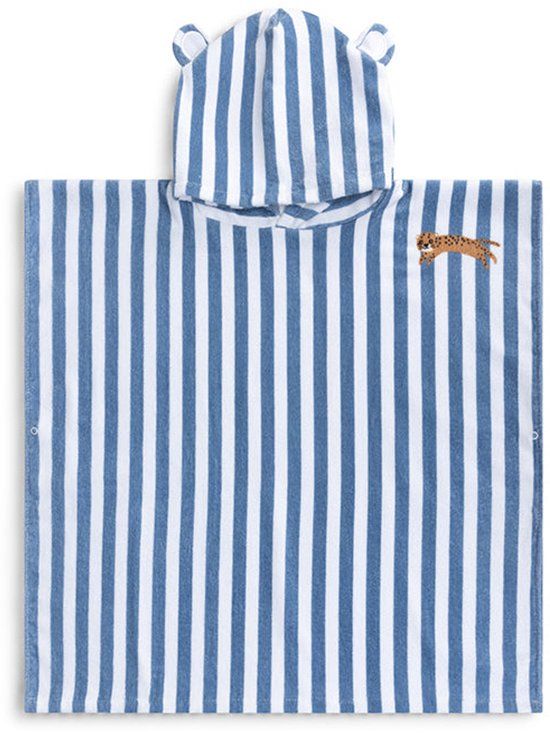 Swim Essentials Bruine Luipaard Katoenen Strandponcho 65 x 65 cm
