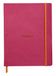 RHODIA 117512C - Soepel Schrift Framboos - 19 x 25 cm - Gelijnd - 160 pagina's - Clairefontaine Ivoor Papier 90 g/m² - Leeslint, Elastieksluiting - Omslag in Imitatieleer - Collectie Rhodiarama