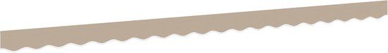 vidaXL - Vervangende volant voor 4,5 m beige polyester