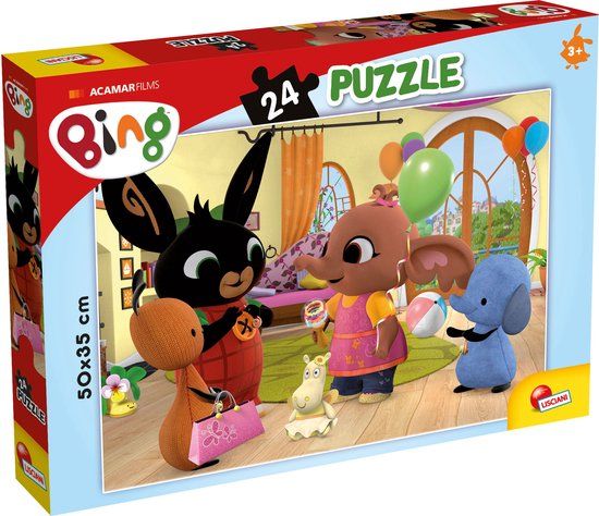 Bing Puzzel 24 stukjes "Feest" - 50 x 35 cm - 1+ jaar