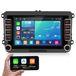 Hexinex Autoradio 7 pouces pour VW Passat B6 B7 CC, GOLF 5 6, Linux, Bluetooth, CarPlay, Android Auto
