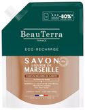 BeauTerra Savon liquide Marseille, beurre de karité, éco-recharge, 900 ml