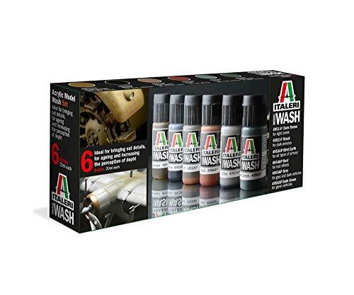 Italeri 448AP - Acryl Model Wash Set, modelbouw, bouwpakket, standmodelbouw, knutselen, hobby, lijmen, plastic bouwpakket