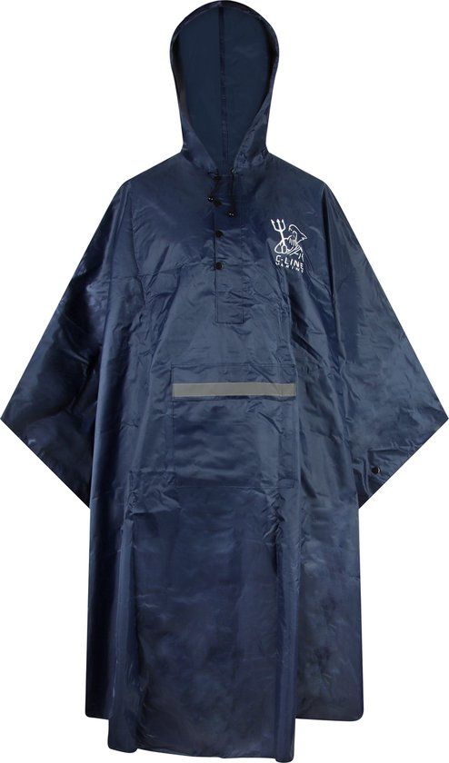 C-Line Poncho - Blauw - Reflecterend - XXL/XXXL