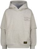 Vingino Nairo Jongens Sweater Fearless Grey Melange Katoen Maat 140