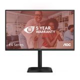 AOC Q27E4CV moniteur QHD de 27 pouces, 120 Hz, IPS, MPRT 4 ms, synchronisation adaptative, mode HDR, réglage des haut-parleurs, haut-parleur (2560 x 1440, HDMI 1x 2.0, DP 1x 1.4, hub USB) noir