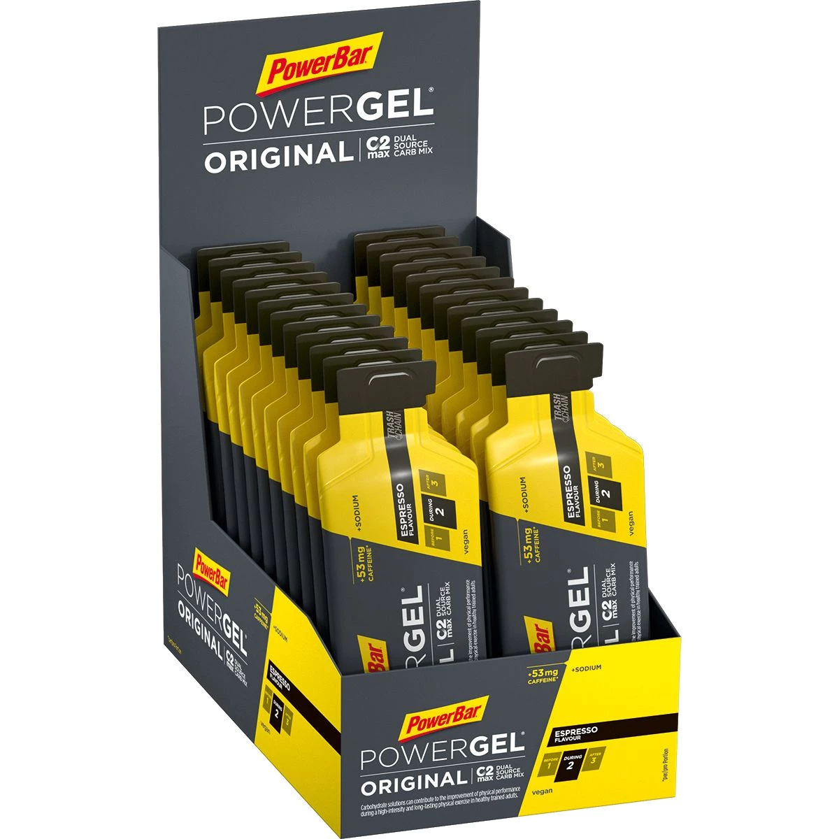 Powerbar Powerbar Powergel Original Cafeine - 24 x 41 gr - Espresso